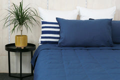 Goose Down Blanket - Midnight Blue