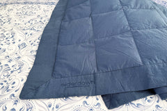 Goose Down Blanket - Midnight Blue