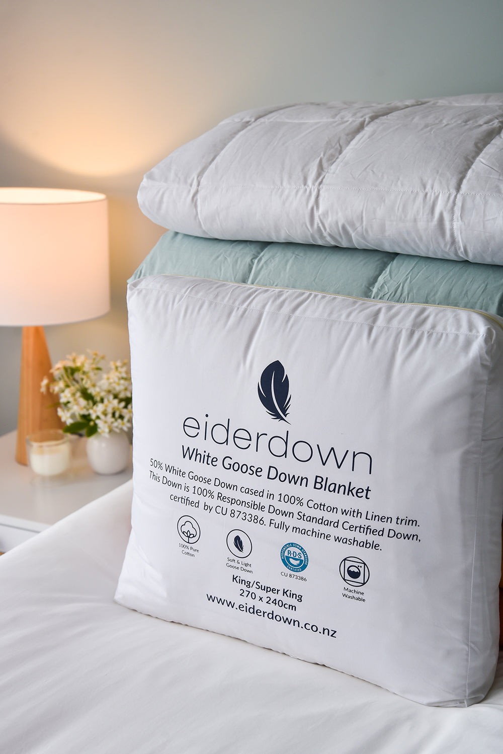 Goose Down Blanket Alpine White Eiderdown Australia